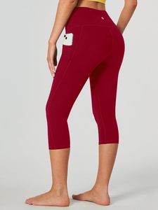 Leggings capri taille haute pour femmes, directement de l'usine |   Fournisseur de pantalons de yoga athlétiques sur mesure avec étiquette privée - Product Image 6