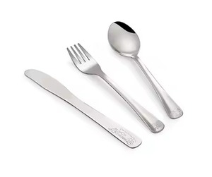 Modern <b>Table</b> Collection Metal Cutlery Set <b>Spoon</b> Fork Serving Duo Built for Stylish Dining and Kitchen Use - Product Image 1