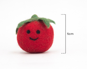 Jouet alimentaire factice en feutre de laine fait main pour tomates, décoration de chambre d'enfant, cadeau éducatif, vente en gros pour enfants - Product Image 6