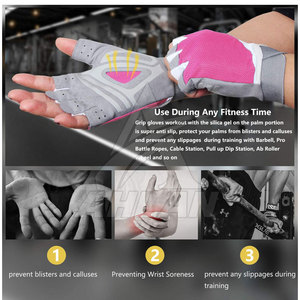 Gants de musculation personnalisés pour la salle de sport, respirants, design personnalisé, polyester, gants de sport de qualité supérieure - Product Image 6
