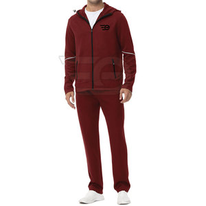 Survêtements d'hiver décontractés pour hommes avec cordon de serrage et capuche, 100% coton respirant, pour la remise en forme, la salle de sport, le jogging, l'entraînement en plein air, légers - Product Image 2
