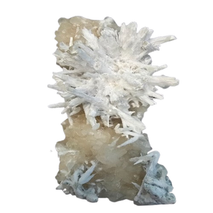 Grappe de Scolacite Naturelle, Cristal de Roche, Spécimen de Pierre Précieuse, Artisanat Écologique en Forme Libre pour Décoration Thème Amour - Product Image 1