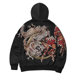 Custom 600 Gsm High Quality Heavy Weight Puff Print <b>Men's</b> 100% Cotton Embroidery Hoodie Sweatshirt - Product Image 2