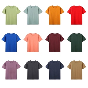 Wholesale Price 100% Cotton Street wear O-Neck T Shirts For Men <b>Plain</b> Custom Silk Screen Printing Oversized <b>Plain</b> Dyed Quick Dry - Product Image 3