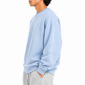 Sudadera de Manga Larga para Hombre con Bordado Personalizado de Fábrica OEM para Otoño, Sudadera Holgada para Montar - Product Image 3
