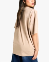 Camisetas de Diseño Original de Lujo Unisex para Mujer, Personalizadas, Holgadas, con Estampado de Batik en Mezclilla, Rayón Ecológico, con Cierre de Cremallera y Spandex, OEM