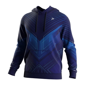 Sudadera con Capucha Azul para Hombre, Transpirable, Cómoda y Duradera, Ropa Deportiva para Entrenamiento y Uso Casual - Product Image 1