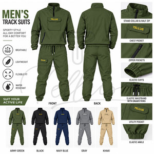 Conjunto Deportivo Personalizado para Hombre, Chaqueta Cortavientos de Nailon, Pantalones Jogger, Manga Larga, Ropa Casual para Exteriores 2026 - Product Image 6