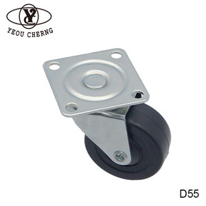 Faible MOQ, roulettes pivotantes TPR de 50 mm D55 pour bureaux et chaises mobiles - Product Image 3