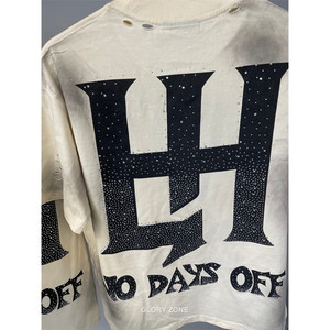 Camiseta Glory Zone de corte holgado con efecto acid wash, 100% algodón, tela suave, estilo moderno, estampada, para uso unisex. - Product Image 6