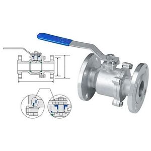 Vannes à boisseau sphérique manuelles à bride de 1'' en acier inoxydable SS316, disponibles en OEM/ODM, températures de -20°C à 200°C - Product Image 3