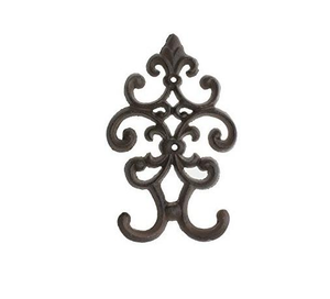 Classic Cast Iron Wall <b>Hook</b> Double Coat Hat <b>Hook</b> Space-Saving Premium Quality for Clothing Entryways Bathrooms Bedrooms <b>Kitchens</b> - Product Image 3