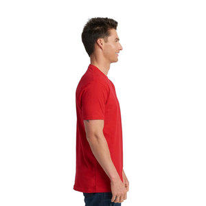 เสื้อยืดผ้าฝ้ายแท้ 100% สีแดงสำหรับผู้ชาย ขายส่งจำนวนมาก – เสื้อยืดพร้อมโลโก้สั่งทำพิเศษ พร้อมบริการจัดส่งแบบ DDP สำหรับผู้ซื้อในสหรัฐอเมริกาและยุโรป - Product Image 1