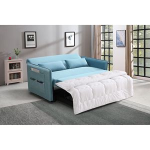 MEGA Modern Adjustable Pull Out <b>Sofa</b> <b>Bed</b> with 2 Side Pockets and 2 Pillows Home <b>Office</b> Lounge Chair - Product Image 3