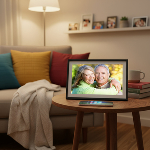 กรอบรูปดิจิตอล Sudex Frameo ขนาด 10.1 นิ้ว พร้อม WiFi หน้าจอสัมผัส ความจุ 16GB/32GB แชร์รูปภาพและวิดีโออัจฉริยะผ่านแอป - Product Image 4