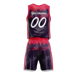Uniformes de Baloncesto Duraderos de Fantasía 2026, Conjuntos de Ropa Deportiva de Verano, Camiseta y Pantalones Cortos de Entrenamiento, Spandex/Poliéster con Transferencia Térmica - Product Image 3