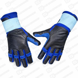 Nuevos Guantes Deportivos de Béisbol y Sóftbol de Piel Genuina de Vacuno Azul Digital con Palma de Cuero Negro para Entrenamiento de Bateo - Product Image 3