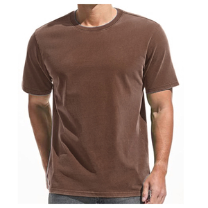 Camiseta de manga corta para hombre con cuello redondo, 100% algodón, tejido transpirable, ecológico, estampado por transferencia térmica, bordado, corte regular. - Product Image 1