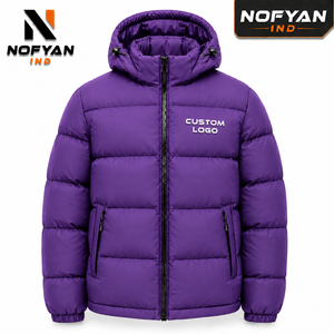 Fournisseur de vestes matelassées personnalisées en gros, fabricant OEM, veste à capuche d'hiver, étiquette privée, imperméable, faible MOQ - Product Image 1