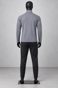 Conjunto Deportivo de Dos Piezas para Hombre, Camiseta y Pantalones de Verano Vintage, Transpirables y Ecológicos, con Cierre de 1/4, Ropa de Gimnasio, Informal, para Fitness - Product Image 3