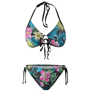 Traje de Baño Bikini Personalizado con Logotipo, para Mujer, Sexy, con Líneas Brillantes, Resistente al Viento y Transpirable, Talla Grande - Product Image 2