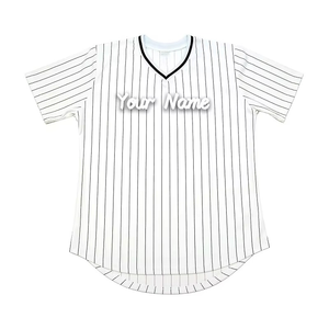 Wholesale Men's Baseball <b>T</b> Shirt Sports Wear Summer Breathable Mesh Polyester Striped Baseball Teams Wear Jersey for Men - Product Image 4