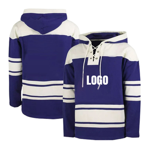 Sweat à capuche unisexe de hockey sur glace de qualité supérieure, confortable et tendance, avec lettres sur le devant, vente en gros - Product Image 2