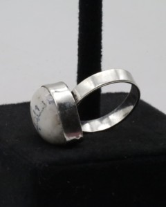 Natural Agate <b>Adjustable</b> <b>Ring</b> for Women – German Silver Handmade Agate Stone <b>Ring</b> Boho Gemstone Jewelry - Product Image 4