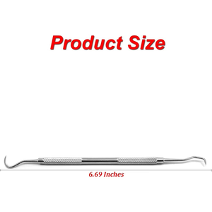 Dental Scaler Double Ended Dental Oral Care Probes Stainless Steel Tooth <b>Scraper</b> Dental Hygiene Teeth Cleaning - Product Image 1
