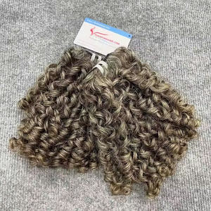 Cheveux humains vietnamiens 100% naturels, tendance, bouclés en forme de pixie, tissage de haute qualité, super brillants, très uniques, en stock - Product Image 6