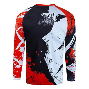 เสื้อเจอร์ซีย์จักรยานเสือภูเขาแขนยาวสำหรับผู้ชาย เสื้อเจอร์ซีย์วิบากแบบแห้งเร็ว เสื้อมอเตอร์ครอสแบบระบายอากาศได้ดี น้ำหนักเบา - Product Image 3