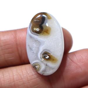 Agate Sulemani naturelle, cabochon en agate, pierre précieuse, agate rayée, pierre lisse, fournisseur en gros de pierres pour bijoux - Product Image 1