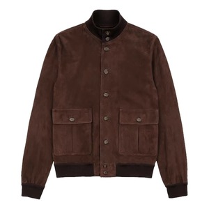 Pakistan <b>Suede</b> Embroidered Stand Collar Winter <b>Men's</b> Bomber <b>Jacket</b> High Quality - Product Image 1