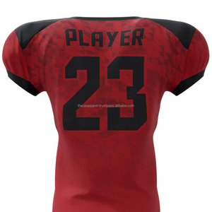 Ensembles de maillots de football américain unisexes de haute qualité, respirants, confortables, élégants, grande taille, manches courtes, pour l'été - Product Image 4