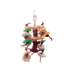 Jouets pour oiseaux en bois dur écologiques, bois de café, jouets à mâcher pour animaux de compagnie, jeu et danse - Product Image 3
