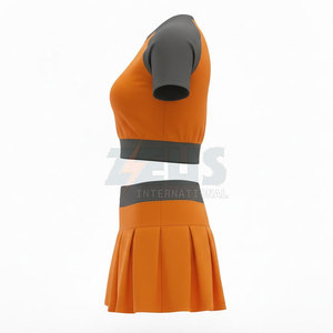 Uniforme de cheerleading de haute qualité, grande taille, couleur unie, prix de gros - Product Image 2