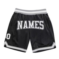 Shorts de basket-ball pour hommes, crème, rouge, noir, taille élastique, maille respirante, shorts de sport décontractés
