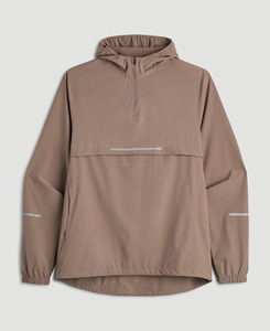 Sweat à capuche polaire tricoté demi-zip pour homme, haute qualité, hiver, couleur personnalisée, motif uni, respirant et confortable - Product Image 5
