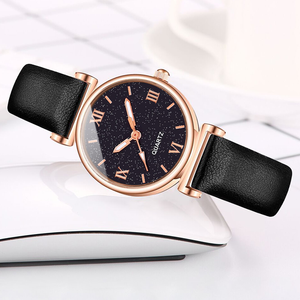 Reloj de Lujo para Mujer, 9824, 4 Piezas, con Pulseras, Diseño de Cielo Estrellado, Color Negro - Product Image 6