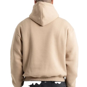 Good Quality <b>500</b> <b>Gsm</b> Drop Shoulder Hoodie Polyester/Cotton Custom Heavyweight Thick Winter Casual Breathable Quick Dry <b>Hoodies</b> - Product Image 5