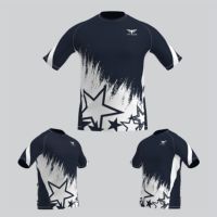 T-shirts à séchage rapide par sublimation avec impression intégrale 100 % polyester, personnalisation du logo, idéaux pour les vêtements de sport, de gym et les commandes en gros