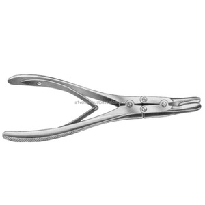 High Quality A-1 VERITAS Straight & Curved Ruskin Bone Rongeur Forcep Stainless Steel Bone Surgery Instrument | needle holder - Product Image 2