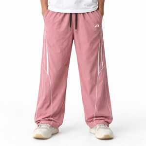Pantalones Deportivos Casuales de Nailon para Hombre, Ligeros, Cortavientos, Corte Holgado, Cintura Elástica, Ropa Deportiva para Entrenamiento, Producción en Masa - Product Image 1
