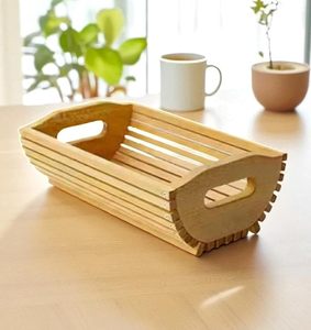 Rustic wood <b>basket</b>, farmhouse wooden <b>basket</b>, vintage wood <b>basket</b>, antique wooden <b>basket</b>, modern - Product Image 1