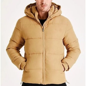2026 Plus Size Bubble <b>Coat</b> Jacket Men Puffer <b>Coats</b> <b>Winter</b> Bomber Puffer Jackets For Men Light Brown Color Bubble Jacket for Men - Product Image 1