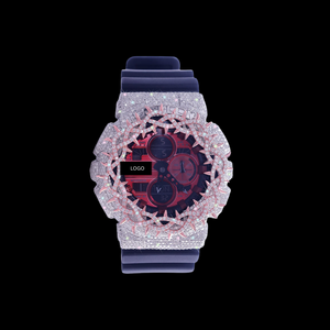 Reloj de Diamantes de Lujo, Moderno, con Halo de Llama, Diamantes VVS Premium, para Hombre o Mujer, Estilo Hiphop, Unisex, al Mejor Precio - Product Image 1
