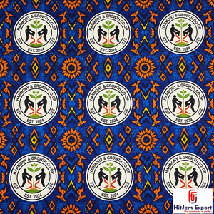 Tissu en coton 100% imprimé africain sur mesure en gros, Ankara Kitenge pour les églises, les écoles, les ONG, les événements, les campagnes, en vrac, OEM - Product Image 1