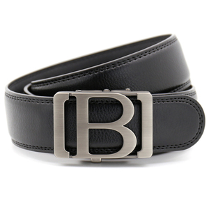 Boucle de ceinture pour homme en cuir PU de haute qualité, design personnalisé, forme en B, alliage - Product Image 3