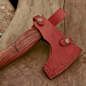 Hache artisanale de qualité industrielle haute performance avec design celtique, lame en acier forgé, manche en bois, pour la survie - Product Image 6