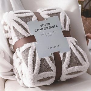 Sherpa Dual Sided <b>Couch</b> Sofa Bed Blanket Cozy Soft <b>Throw</b> <b>for</b> Women/Men 51x6' Grey Birthday Gifts Coral Fleece Blankets - Product Image 3